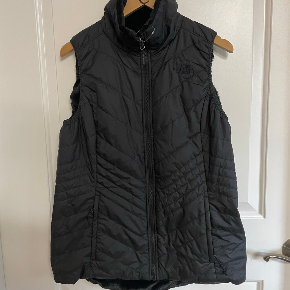 The North Face Reversable Vest Womens Large Black